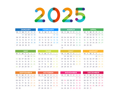 2025 Calendar 2025 2025 calendar calendar calendar 2025 calendar design desk calendar wall calendar