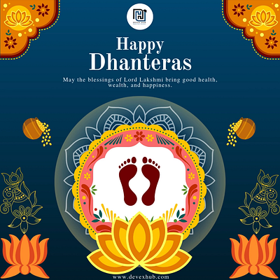 Happy Dhanteras graphic design ui