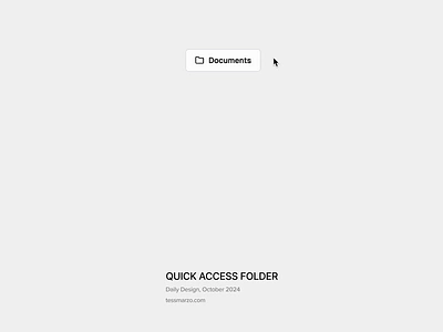 Quick Access Folder animation code digital design dropdown folder hover os ui web design