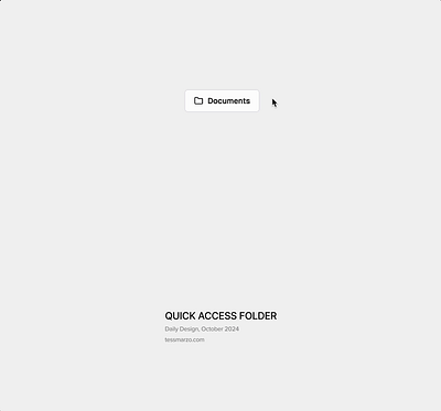 Quick Access Folder animation code digital design dropdown folder hover os ui web design