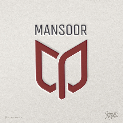 Mansoor M letter Arabic Logo Design | شعار عربي لوقو لوجو م advertising brand brand identity branding company logo design graphic design grid logo inspiration lettering logo logo concept logo design logo ideas logo inspiration logomark logotype symbols typography