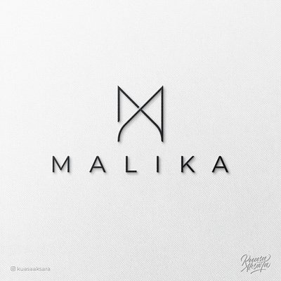 Malika M letter Arabic Logo Design (M+ن) | شعار عربي لوقو لوجو م advertising brand brand identity branding company logo design graphic design grid logo inspiration lettering logo logo concept logo design logo ideas logo inspiration logomark logotype symbols typography