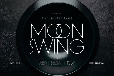 Moon Swing - Futuristic Font branding clean elegant fashion font fonts futurism futuristic logo luxury minimalist modern sans sans serif slim thin type typo typography y2k