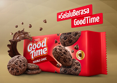 Good Times Double Choc 3d branding design digitalvisual illustration