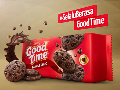 Good Times Double Choc 3d branding design digitalvisual illustration