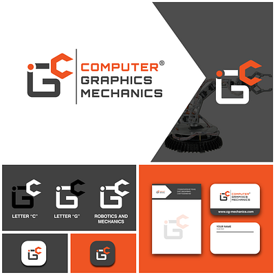 Computer Graphics mechanics branding design graphic design illustration logo typography vector