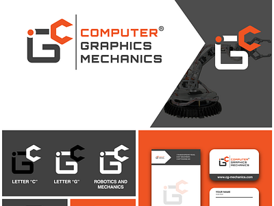 Computer Graphics mechanics branding design graphic design illustration logo typography vector