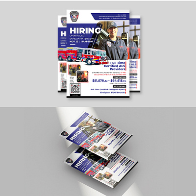 Hiring Flyer Design For Fire Fighters design fire fighter flyer design hiring