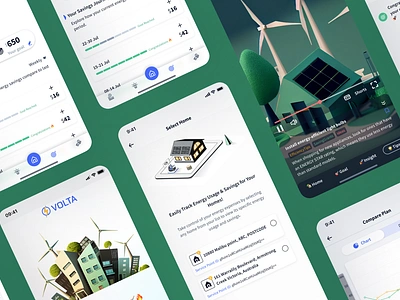 Energy Savings App app energy ui ux