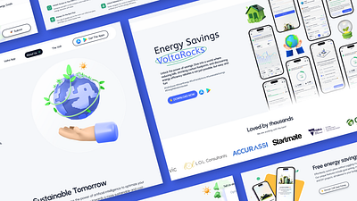 Energy Brochure Website branding energy landing page ui ux