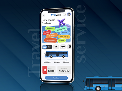 Travel Service App app app design booking design mobile app travel travel agency trip ui uidesign uiux ux