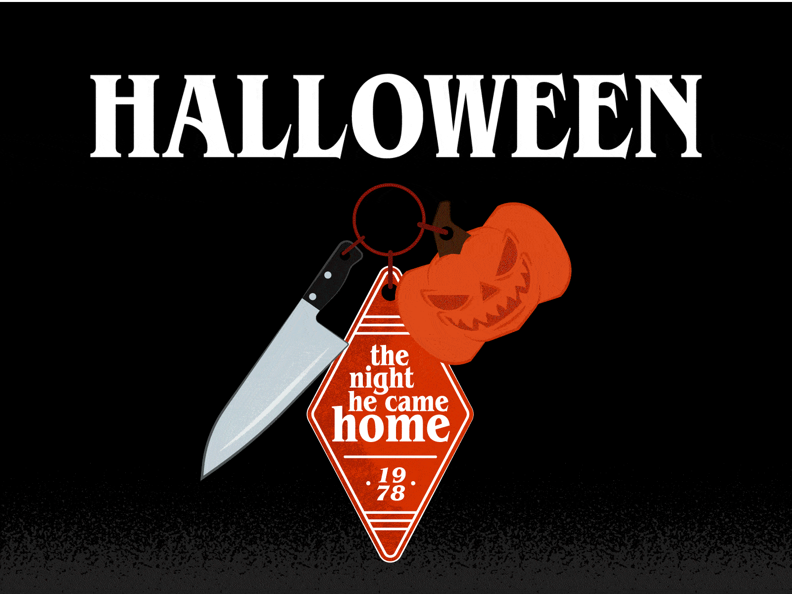 Halloween after effects animation graphic design halloween halloween the movie illustration key chain knife pumpkin