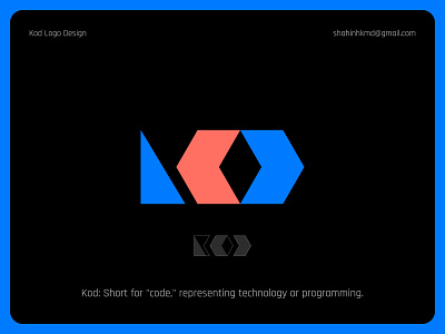 Kod Logo Design, Coding Logo, Typography Logo Design blockchain logo brand identity branding code logo coding logo cube logo developer company logo identity it logo kod logo logo logo design logos logotype monogram software company logo startup logo technology logo typography logo web developer logo