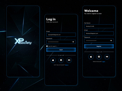 Log in / Sign in- App Design community app community ui app dark mode dark mode app dark mode screen dark mode ui dark ui app figma gradient app graphic design log sign in app log in log in sign in log in screen mobile app design sign in sign in screen ui ui app ui inspiration