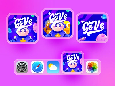 Gove - Game App Icon Design app icon branding character design educational game game design game puzzle illustration logo