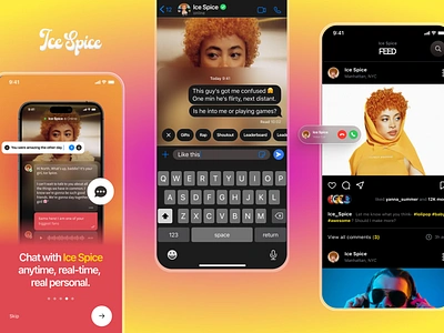 Ice Spice Ice: The AI Experience aiapp aichatbot aidesign aiinmusic aiui artificial intelligence chatwithicespice hilf al digital icespiceai icespiceexperience interactiveai interface minimal music ai trending ui ux virtualfanexperience virtualicespice visual