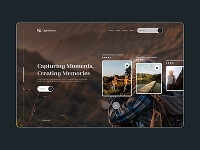 Transforming Memories into Art: LightChase UI Design Showcase🎨 branding design dribbble logo product design ui uiux design userexperience web design webdesign