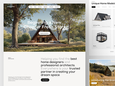 EVERYWHERE - Home Design and Construction architecturalconcept architecture building conceptdesign craft design figma fresh design home landing page homedesignideas innovativehomes inspirationdesign landing page landing page design minimalist modernarchitecture property real estate uniquehomedesign websiteredesign