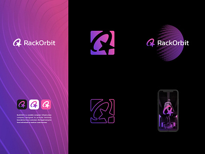 RackOrbit - Logo Design agency branding clean graphic design komutual logo studio ui