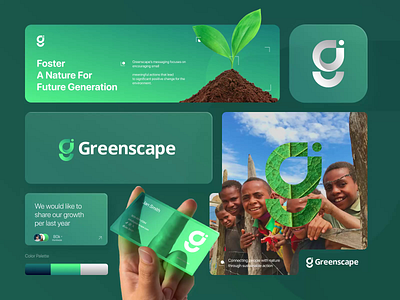 Greenscape - Environmental Conservation Branding brand brand design brand identity branding design design ideas environmental graphic design green logo logo animation logo branding logo design logo motion motion motion graphics nature ui vector vektora