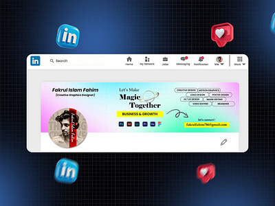 LinkedIn Cover Photo Design branding cover photo graphic design linkedin linkedin cover photo design marketing