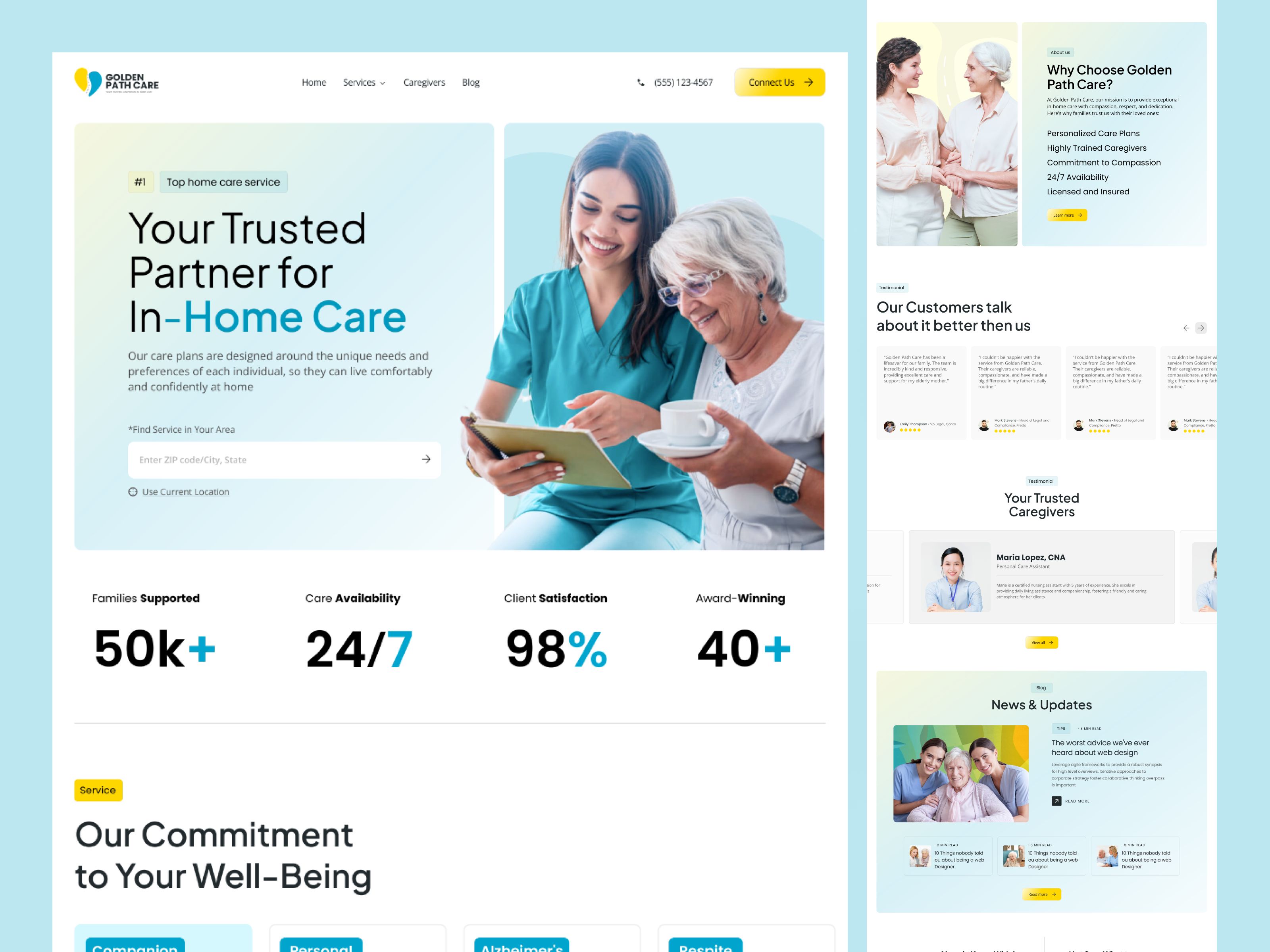 Example of Healthcare Website Design