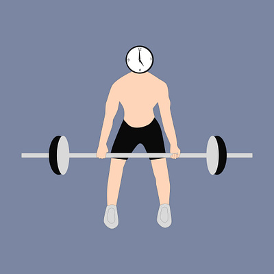 Man lifting barbell equipment