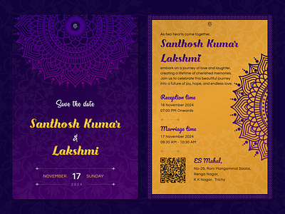 My Invitation. graphic design invitation mandela mariage