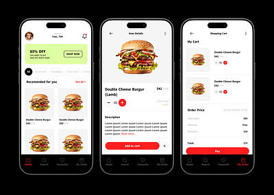 NeedBurgur (Concept) app burgur fastfod food restaurant ui uiux ux web website