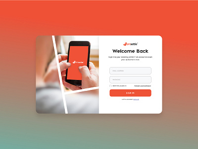 JomSettle - Login Page UI/UX ui uiux ux web design website