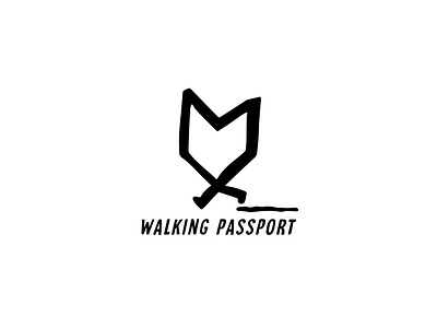 Walking Passport aistis branding design graphic design identity lithuania logo logo design mark minimal passport simple symbol vilnius youtube