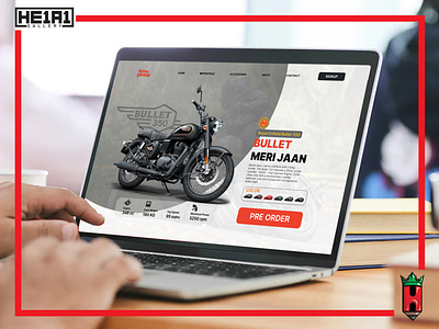 Royal Enfield Bullet 350 Website bullet design royal enfield ui ux