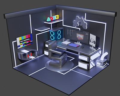 Playing Room 3d design graphic design ui