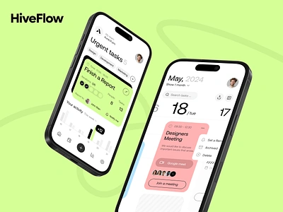 Hive Flow task manager dashboard task manager ui ux