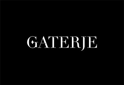 GATERJE. classic fashion lettering logo logotype modern