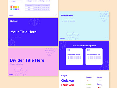 Quicken Deck Design creative agency deck deck design design agency design inspiration digital design powerpoint presentation presentation design visual design