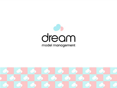 Dream agency beauty branding cloud clouds d double meaning fashion letter d lettermark logo model modeling pattern photogrphy roxana niculescu simple