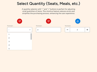 UI Design Tips #6 - Select Quantity (Seats, Meals, etc.) design dodont tips ui ui design ui tips ux ux design