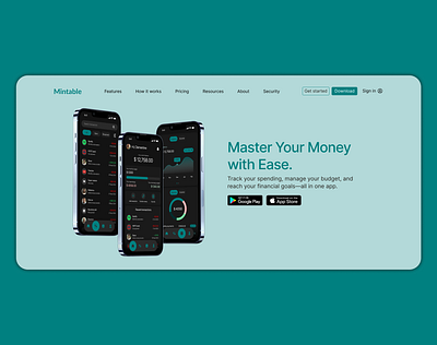 Mintable - Website design design ui ux website design