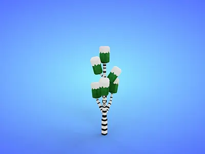 Voxel Small Tree 8.5 Model - 3D Lowpoly Game Asset 3d 3d model cartoon fantasy game asset green lowpoly magicavoxel voxedit voxel art