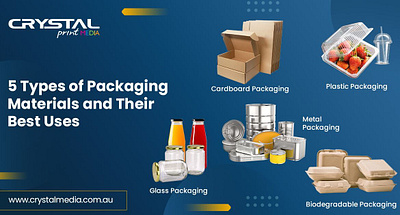 Top Five Packaging Materials and Their Uses| Crystal Media types of packaging types of packaging materials