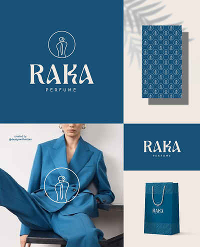 Raka Perfume Logo brand branding graphic design illustrator logo logodesign logos minimalist monogram motion graphics vector