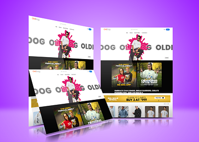 OldDog - Online clothing store animation clothing shop merch online shop tshirt ui ux webdesign webflow