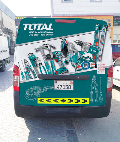 Vehicle Branding_Total Tool branding graphic design