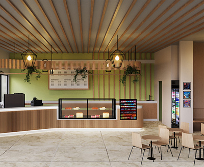 Cafe 3D Rendering 3d 3d cafe 3d render 3d rendering architecture cafe interior interior 3d render render rendering