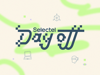 Selectel Day Off / logo animation animation branding design graphic design illustration logo motion graphics typography vector