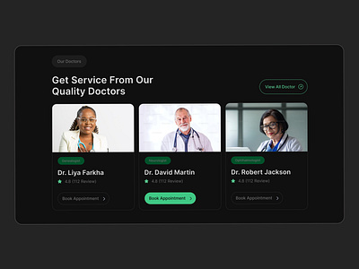 Doctor Appointment doctor doctor appointment hospital landing page medical uiux