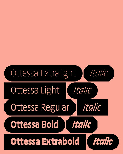 OTTESSA font font design fonts graphic design type type design typography