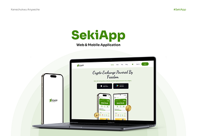 SekiApp (Web & Mobile app) crypto design landing page mobile app ui ux webapp