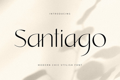 Santiago Modern Chic Stylish Font beauty font brand font branding font chic font chic stylish font cosmetic font fashion font font fonts logo font mockup font modern font packaging font sans serif sans serif font santiago modern chic stylish font typeface font unique font